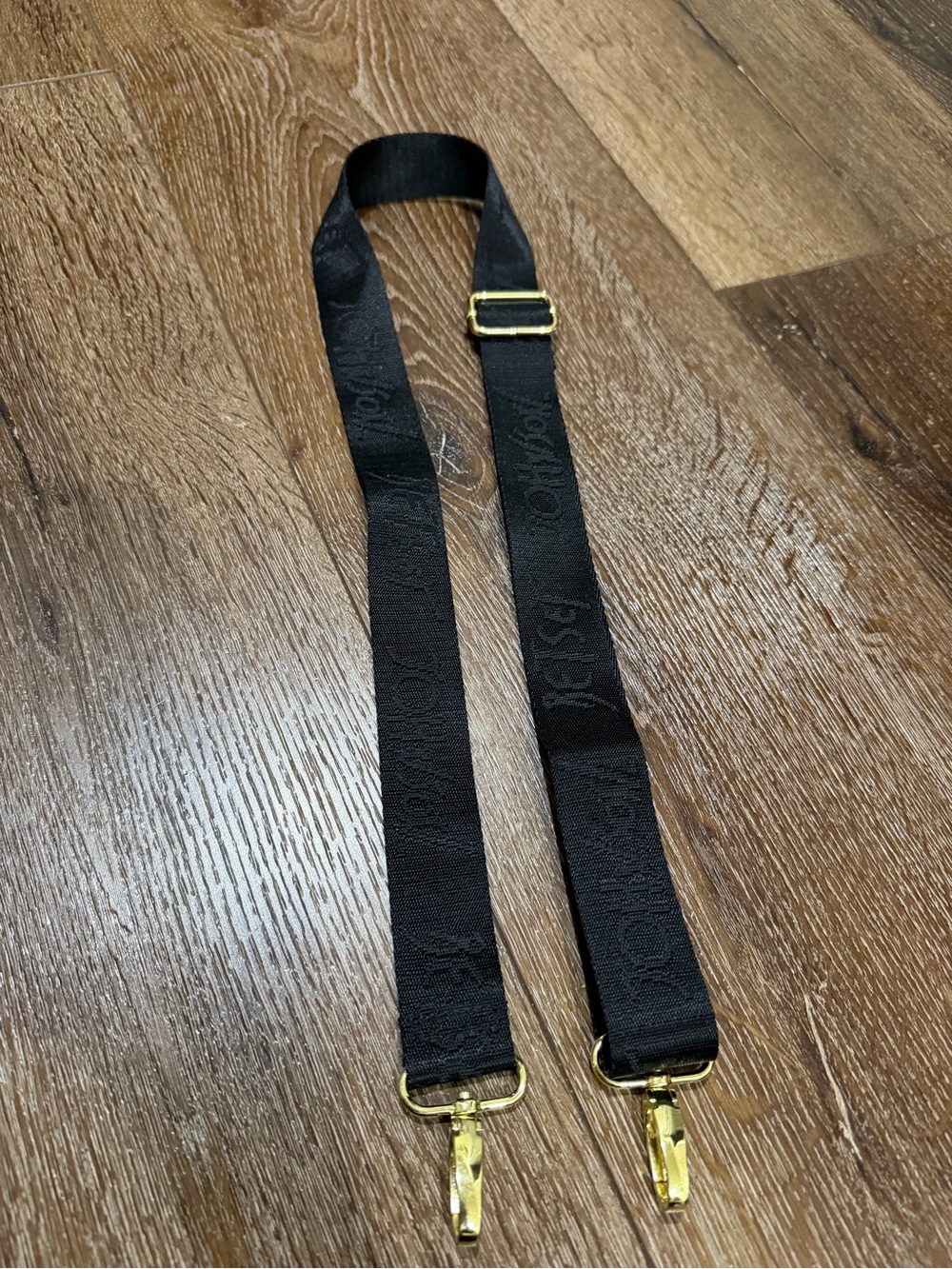 Betsy Johnson Black Strap replacement with Gold Hardware for Bags